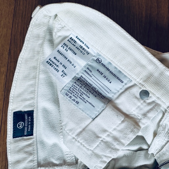 AG The Ballad Women's Slim Boot soft corduroy in cream - Picture 7 of 7